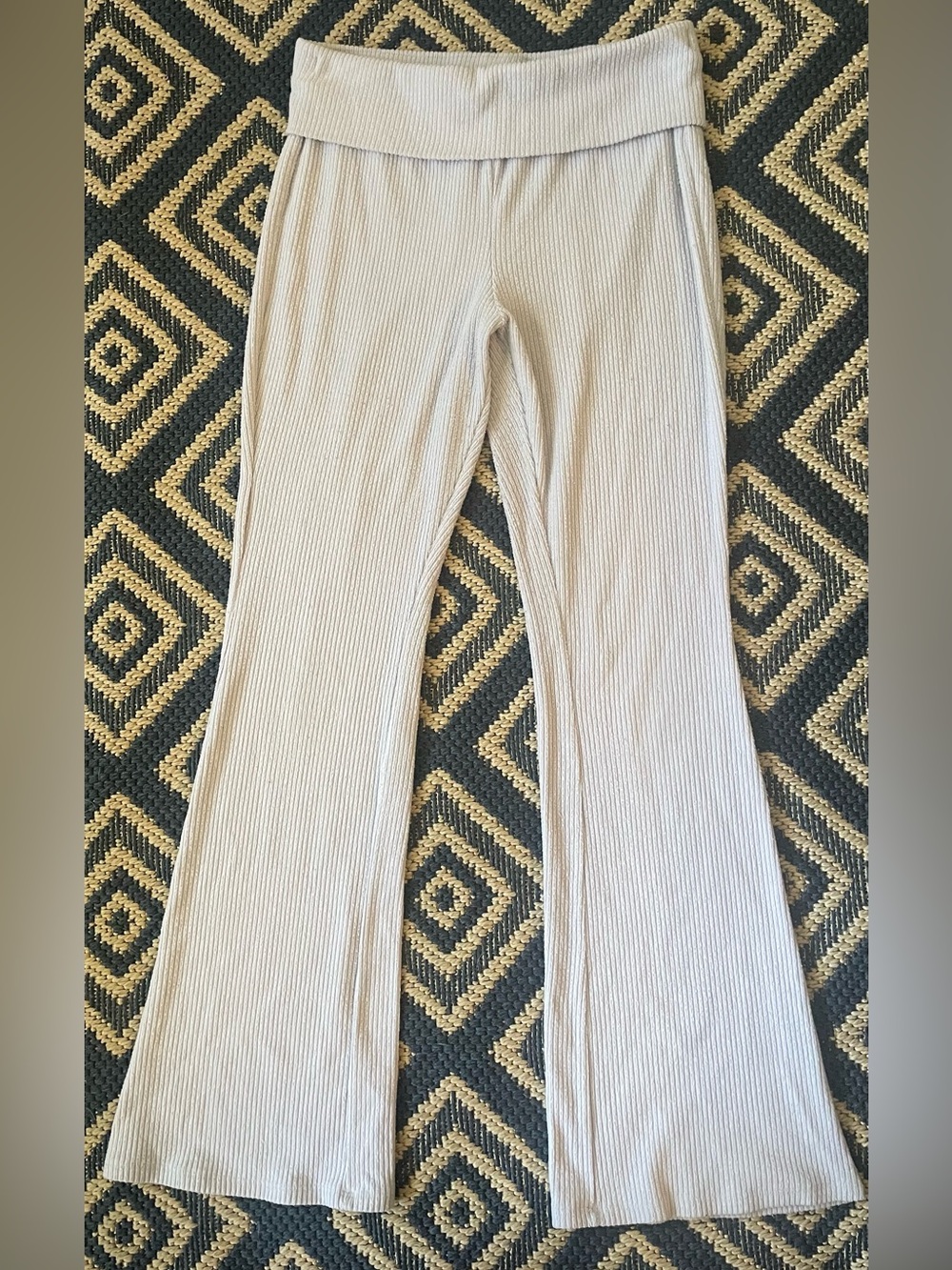 Old Navy Light Lilac Ribbed Flare Pants XL 14-16 Plus Bundle Friendly